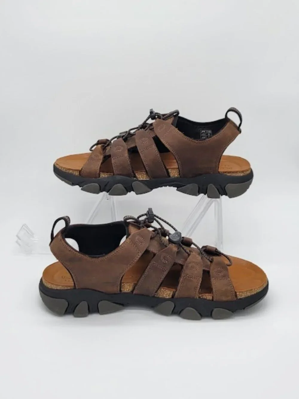 KEEN Men’s Daytona II Brown Leather open-Toe Outdoor Sandals Size 12 NWOB